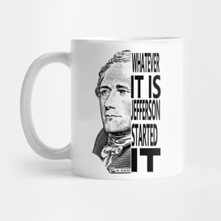 Alexander Hamilton and Thomas Jefferson Rivalry Mug